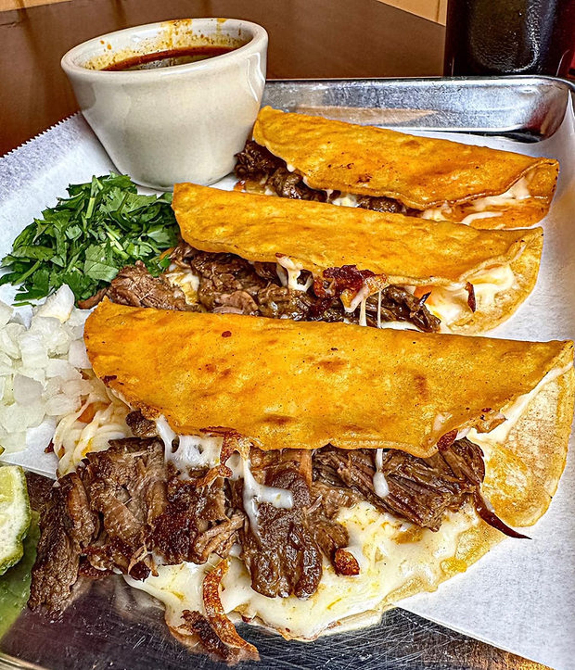 Birria quesa-tacos